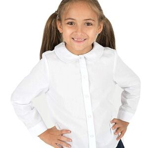 Kids White Button Down Shirt